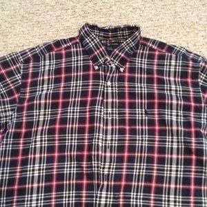 Size xl button down short sleeve polo shirt